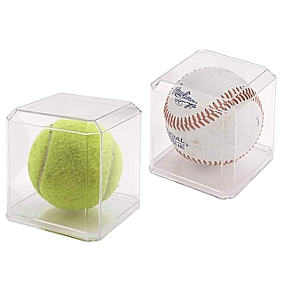 SPC1-PS Clear Acrylic Baseball Display Case For Displaying Sports Memorabilia, Pickleballs, Tennis Balls and More