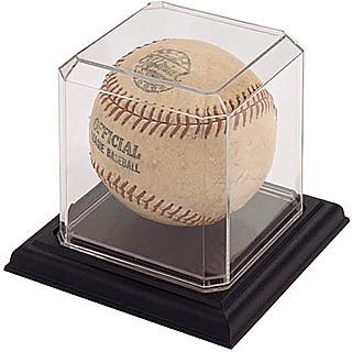 SPC1B-PS Clear Acrylic Baseball Display Case For Displaying Sports Memorabilia, Pickleballs, Tennis Balls, Golf Balls and More