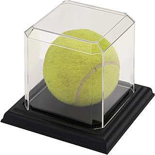 SPC1B-PS Clear Acrylic Baseball Display Case For Displaying Sports Memorabilia, Pickleballs, Tennis Balls, Golf Balls and More