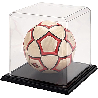 Clear Acrylic Basketball Display Case For Displaying Sports Memorabilia, Volleyballs, Soccer Balls, Kick Balls and More