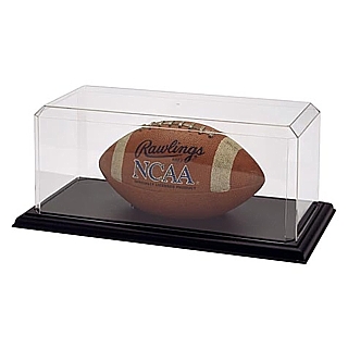 SPC4B-PS Clear Acrylic Football Display Showcase for Display of Collectible Sports Memorabilia