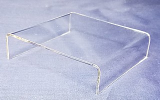 Clear Acrylic Short Square U Riser in Plexi or Lucite