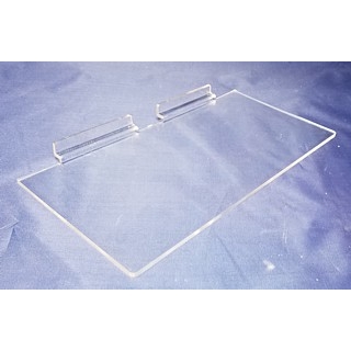 Clear Molded Styrene Flat Shelf For Slatwall or Slotwall