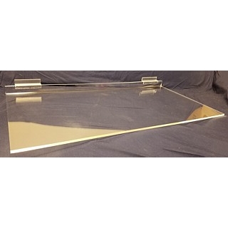 Clear Acrylic Flat Shelf For Slatwall or Slotwall