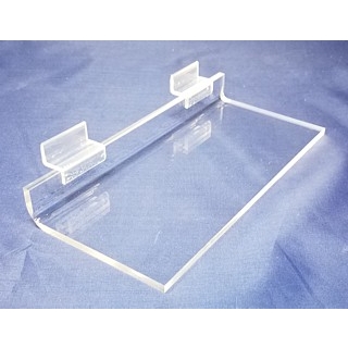 Clear Acrylic Flat Shelf For Slatwall or Slotwall