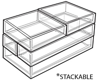 Clear Stacking Molded Styrene Trays