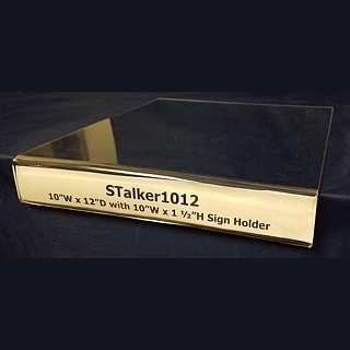 Clear Acrylic Shelf Talker with Sign Holder