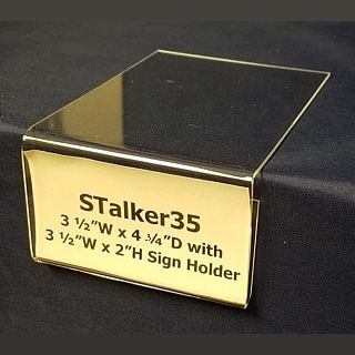 Clear Acrylic Shelf Talker with Sign Holder