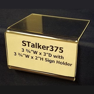 Clear Acrylic Shelf Talker with Sign Holder