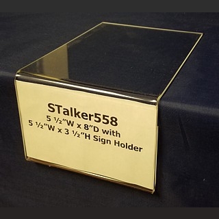 Clear Acrylic Shelf Talker with Sign Holder