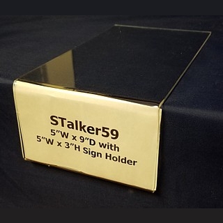 Clear Acrylic Shelf Talker with Sign Holder