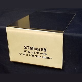 Clear Acrylic Shelf Talker with Sign Holder