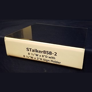 Clear Acrylic Shelf Talker with Sign Holder