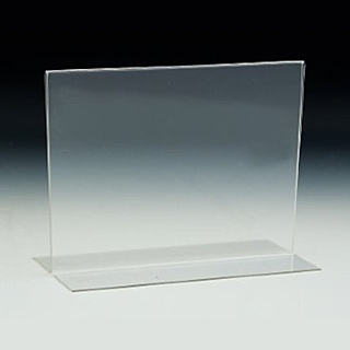 Upright 2-Sided Bottom Loading Display Frames in Acrylic, Plexiglas, Plexiglass, Lucite, Plastic