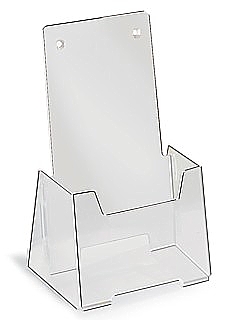 Frosted Ship Flat Fold Up Countertop or Wallmount Brochure Literature Holder Model VFH4-F