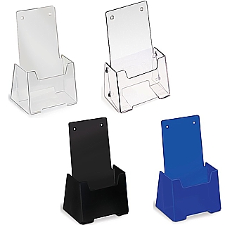 Clear and Colored Fold Up Brochure Holders
