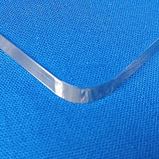 Clear Acrylic Wall Shelf with Rounded Front Corners for Safety