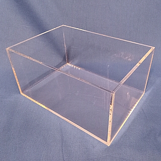 WB710 Clear Acrylic Rectangular Box Fabricated from Plexiglas, Plexiglass, lucite and plastic