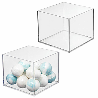 Clear Molded Rigid Styrene Boxes and Bins
