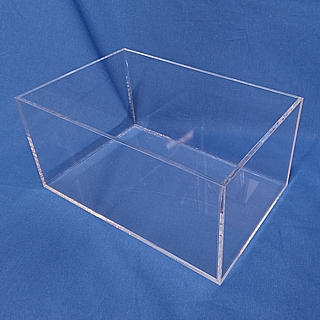 WB8126 Clear Acrylic Rectangular Box Fabricated from Plexiglas, Plexiglass, lucite and plastic