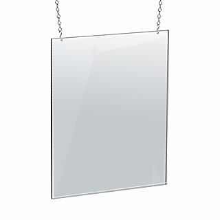 Clear Acrylic Wallmount or Ceiling Mount Sign Holder Frame