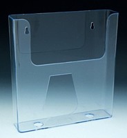 Clear Styrene Molded Wallmount Literature and Brochure Holders