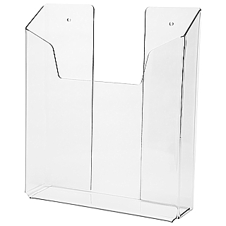 Clear Acrylic Wallmount Literature Holder model WH80T