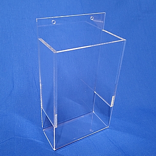 Clear Acrylic Wallmount Literature Holder model WHA-4 For Tri-Fold Brochures or Pamphlets