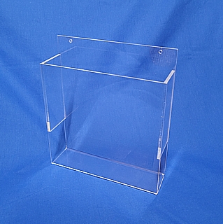 Clear Acrylic Wallmount Literature Holder model WHA-75 For Brochures or Pamphlets