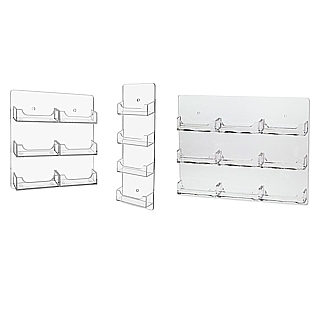 Clear Acrylic Wallmount Gift Card or Business Card Holders